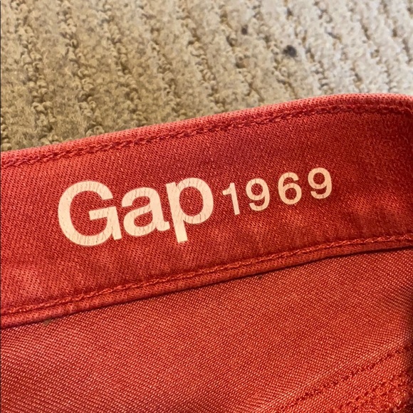 GAP Resolution Slim Straight Red Jeans Size 25 - Picture 5 of 5